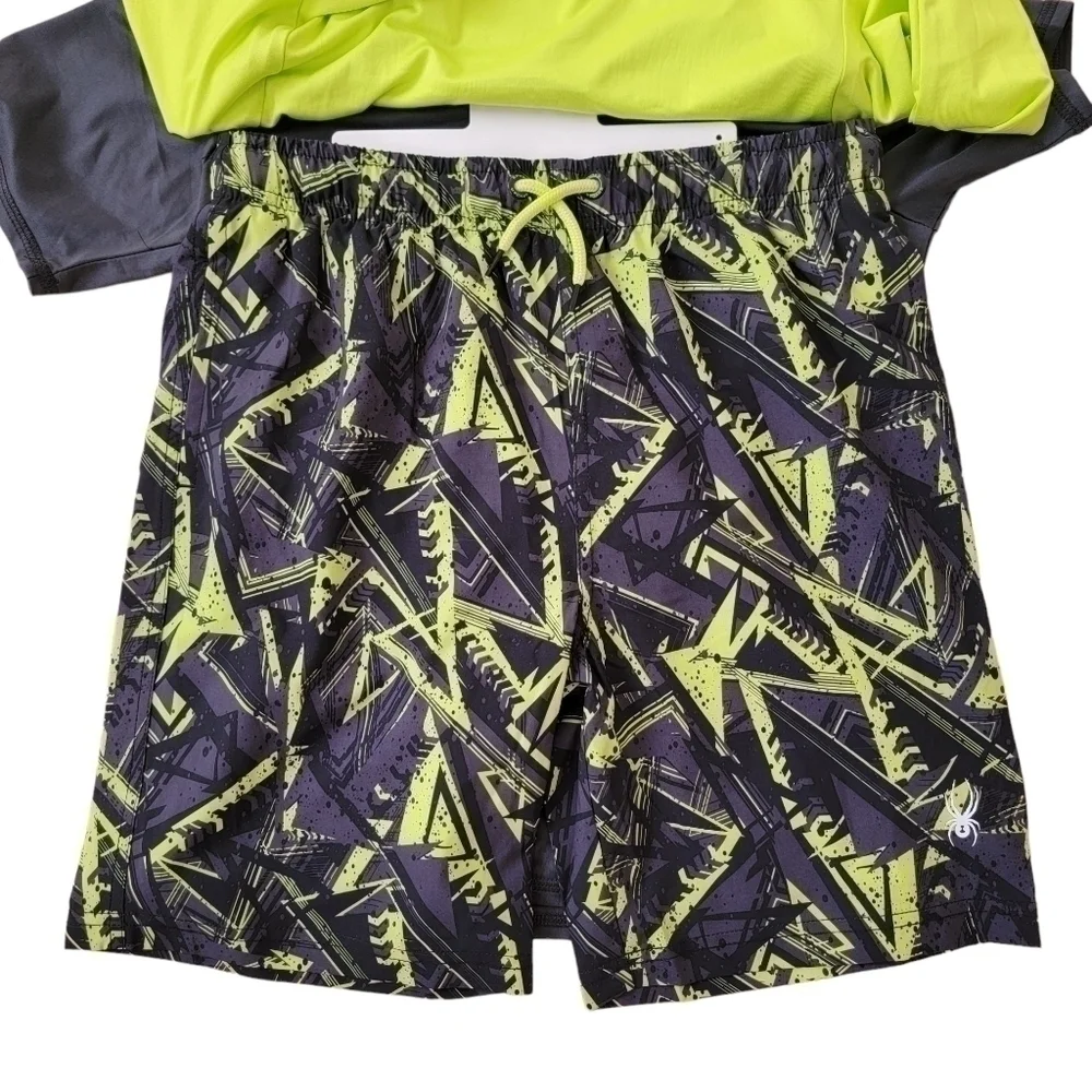 🛑 2 / $40 Sale!SPYDER 3 Piece Surf Sand Sun Swim Set  - Size: Small (7/8)   NWT